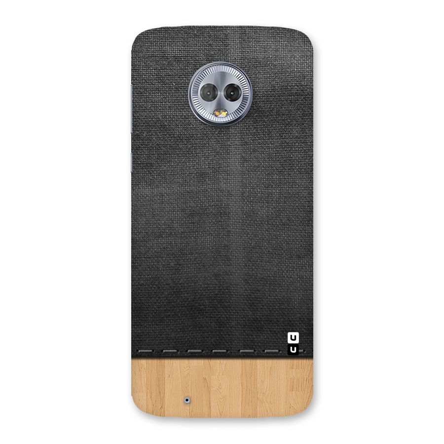 Bicolor Wood Texture Back Case for Moto G6
