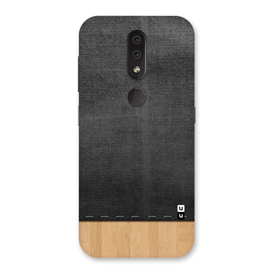 Bicolor Wood Texture Back Case for Nokia 4.2