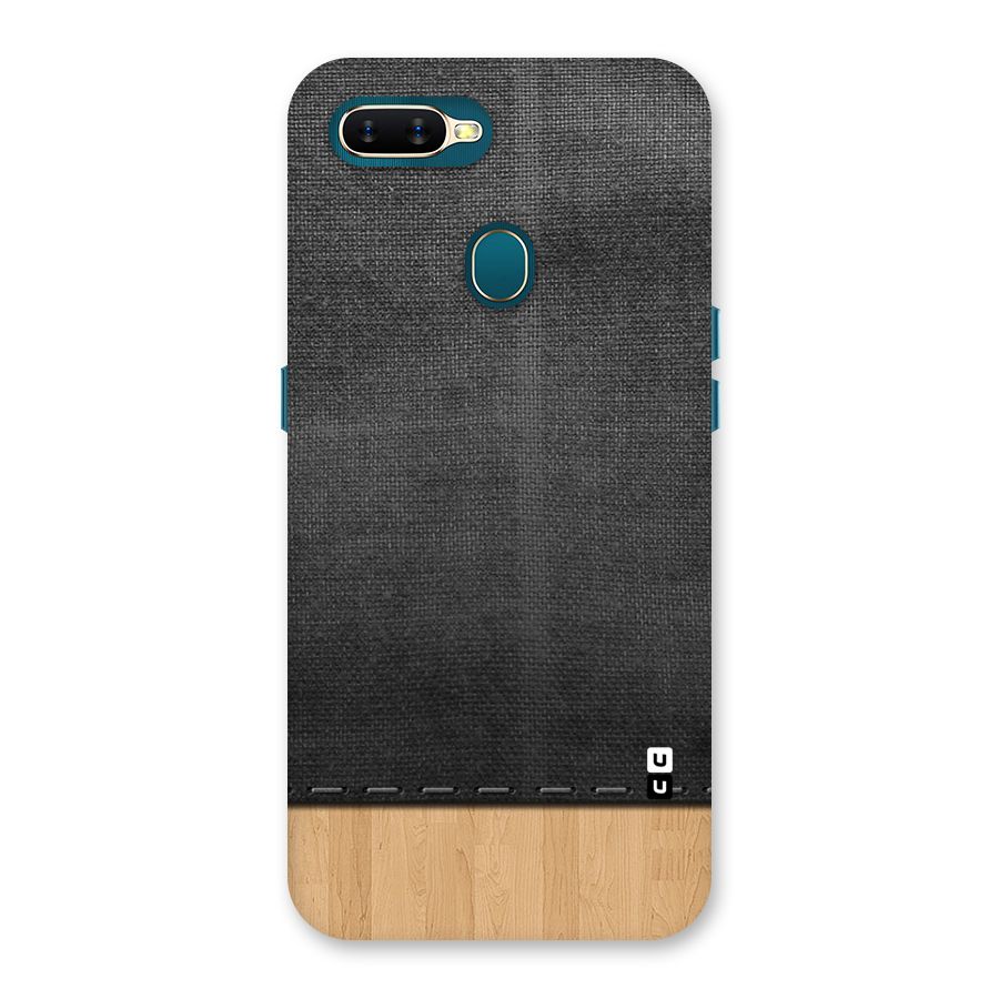 Bicolor Wood Texture Back Case for Oppo A11k