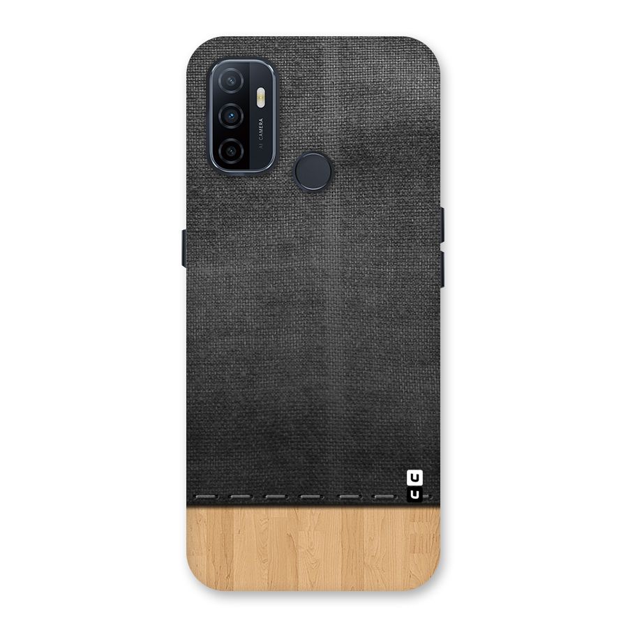 Bicolor Wood Texture Back Case for Oppo A32