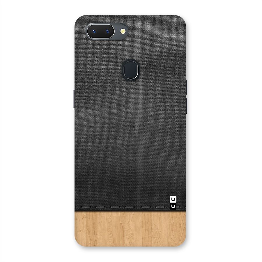 Bicolor Wood Texture Back Case for Oppo Realme 2