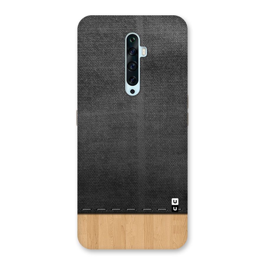 Bicolor Wood Texture Back Case for Oppo Reno2 F