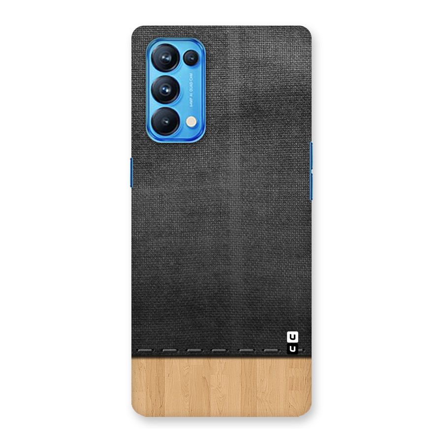 Bicolor Wood Texture Back Case for Oppo Reno5 Pro 5G