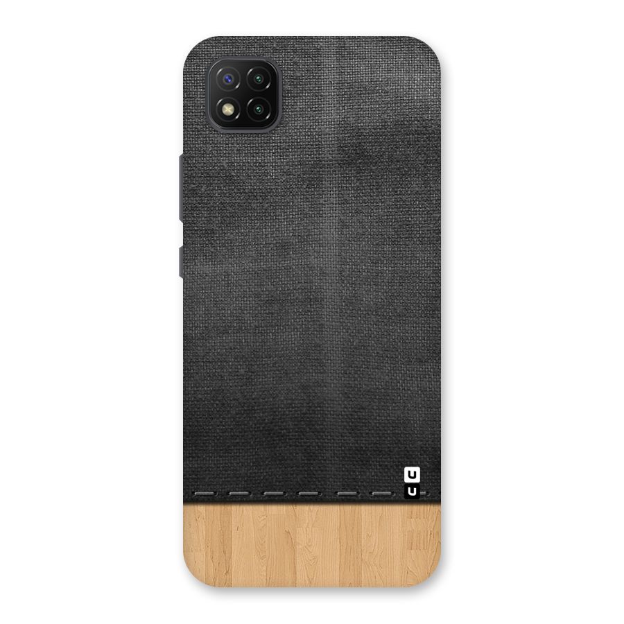 Bicolor Wood Texture Back Case for Poco C3