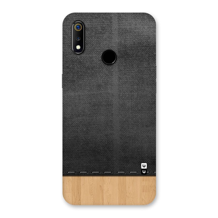 Bicolor Wood Texture Back Case for Realme 3