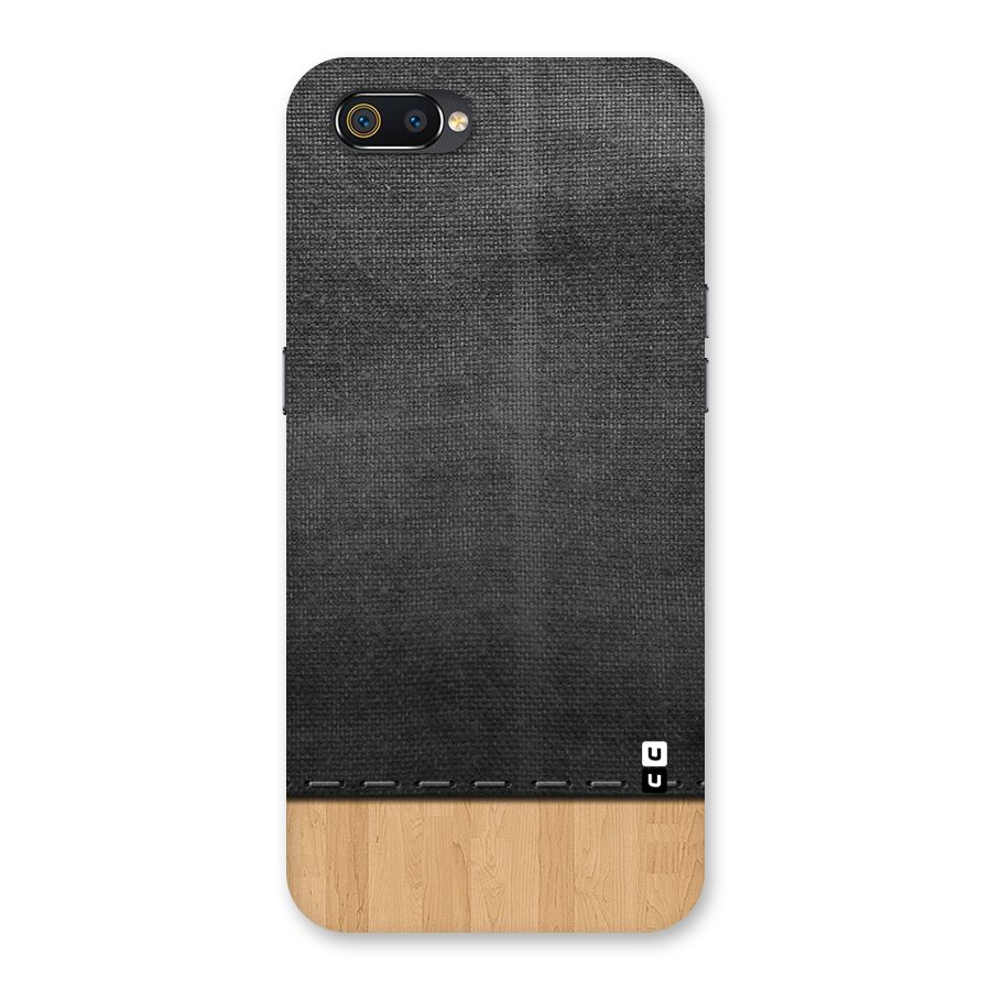 Bicolor Wood Texture Back Case for Realme C2