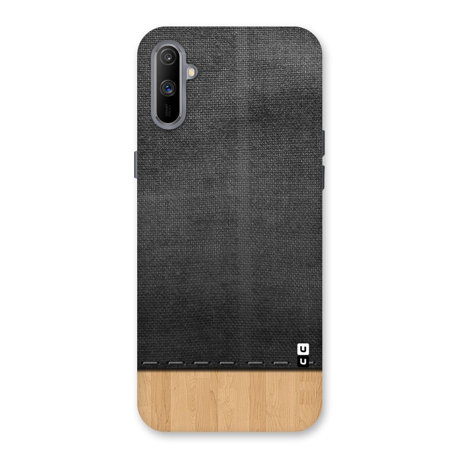 Bicolor Wood Texture Back Case for Realme C3