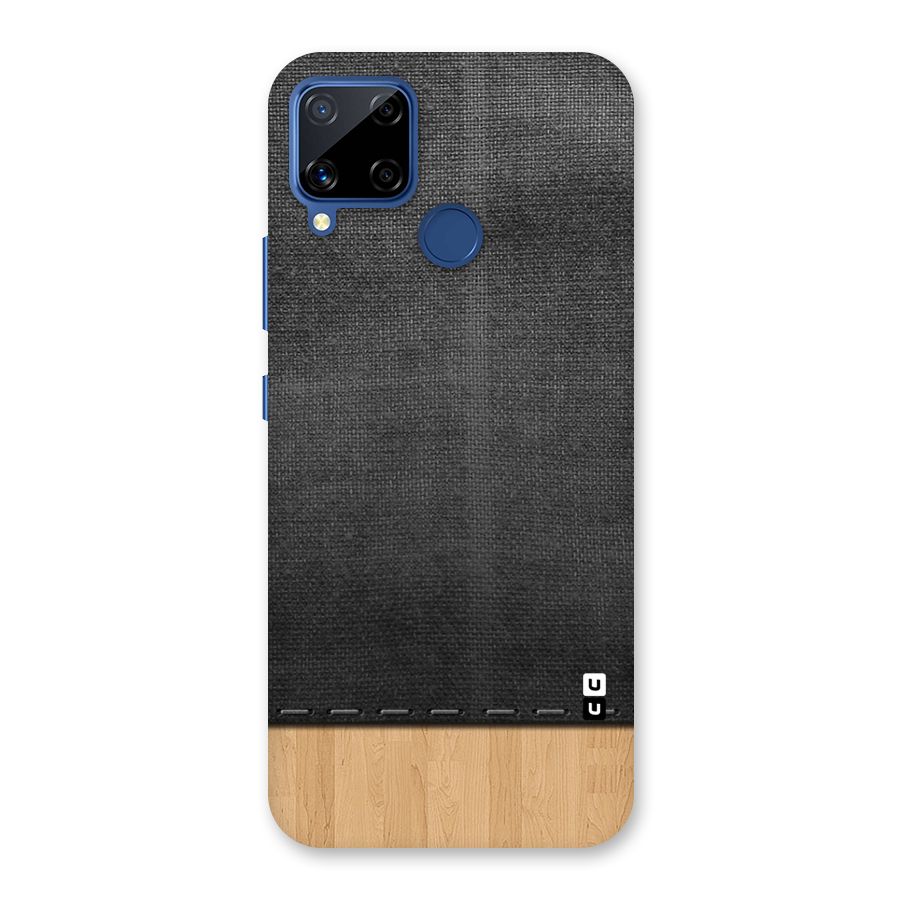 Bicolor Wood Texture Back Case for Realme Narzo 30A
