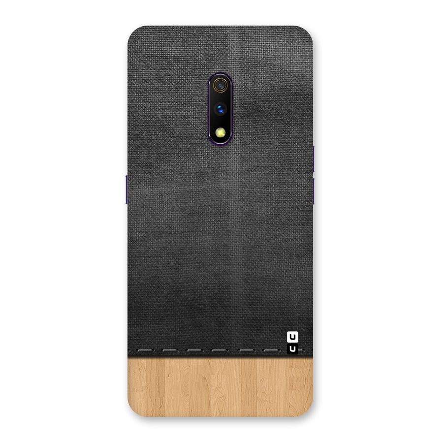 Bicolor Wood Texture Back Case for Realme X