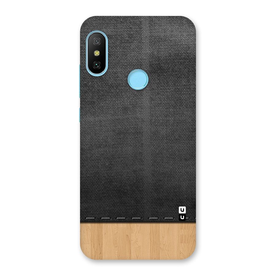 Bicolor Wood Texture Back Case for Redmi 6 Pro