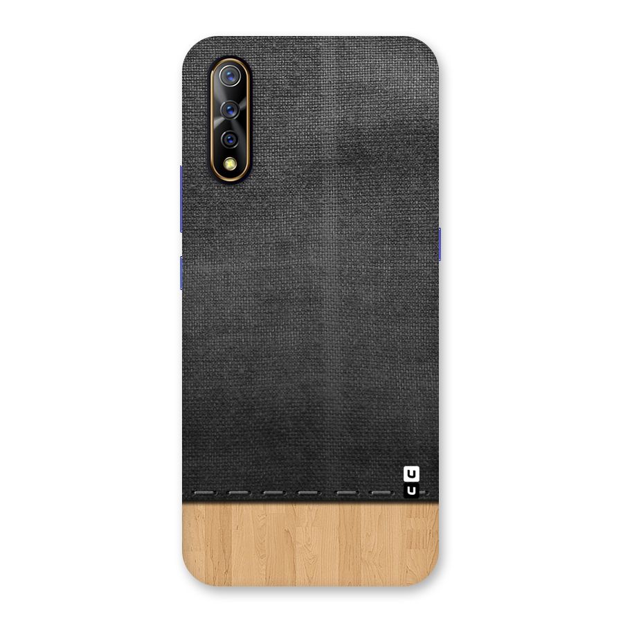 Bicolor Wood Texture Back Case for Vivo S1