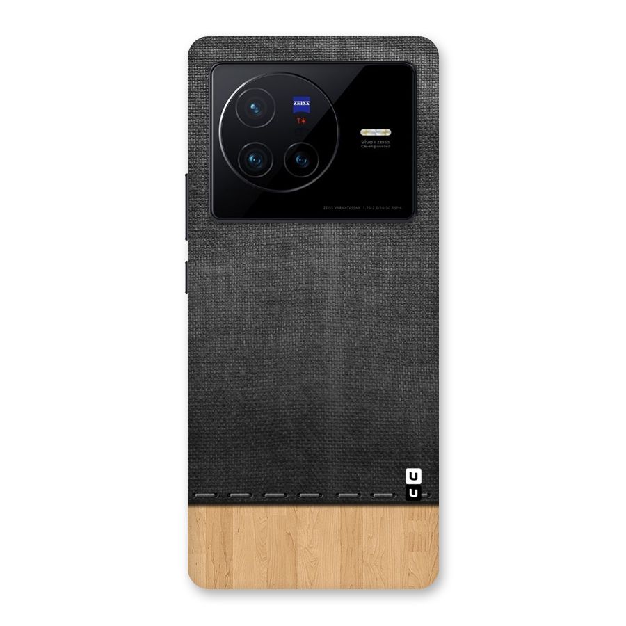 Bicolor Wood Texture Back Case for Vivo X80