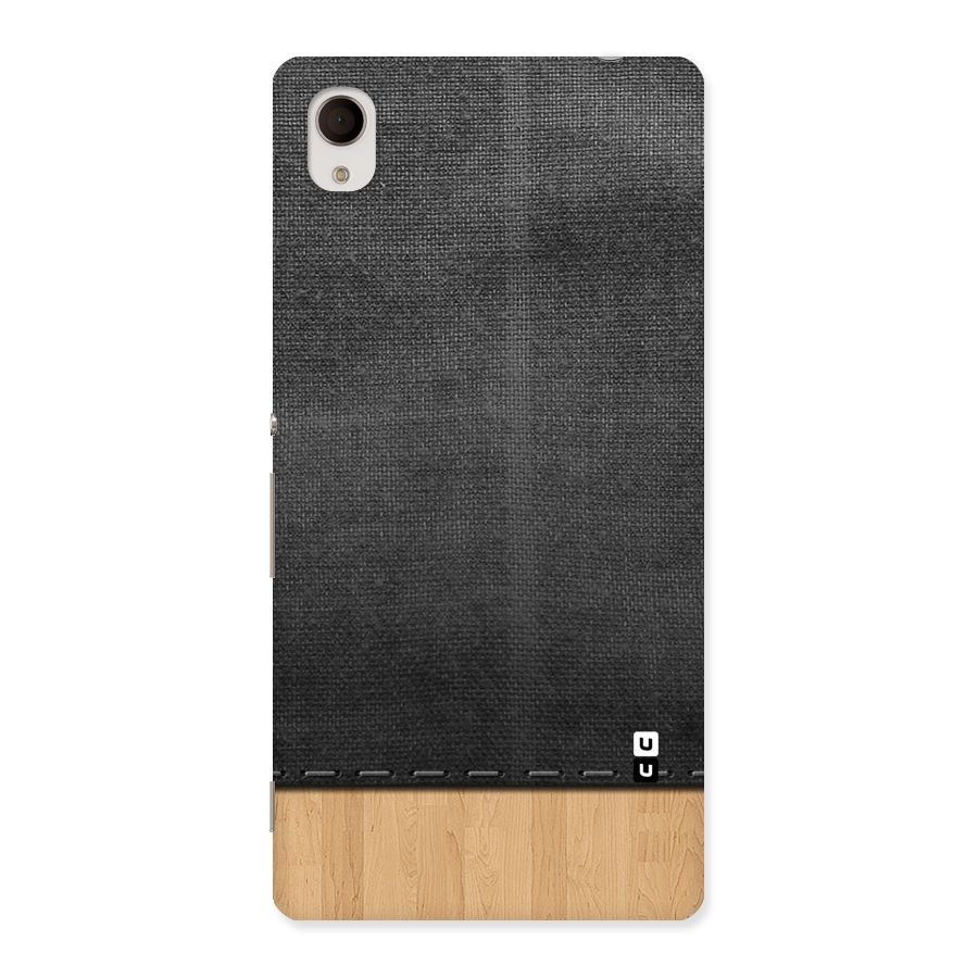 Bicolor Wood Texture Back Case for Xperia M4 Aqua