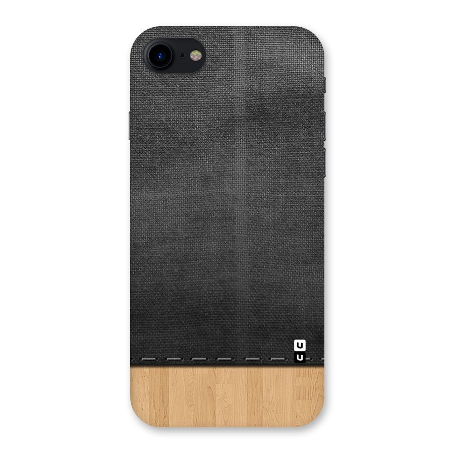 Bicolor Wood Texture Back Case for iPhone SE 2020