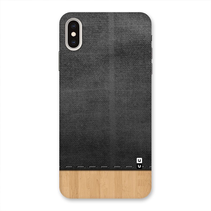 Bicolor Wood Texture Back Case for iPhone XS Max