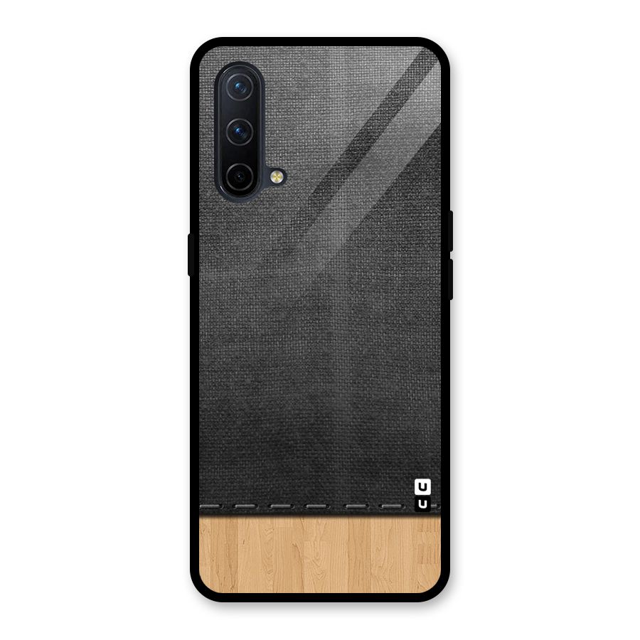 Bicolor Wood Texture Glass Back Case for OnePlus Nord CE 5G