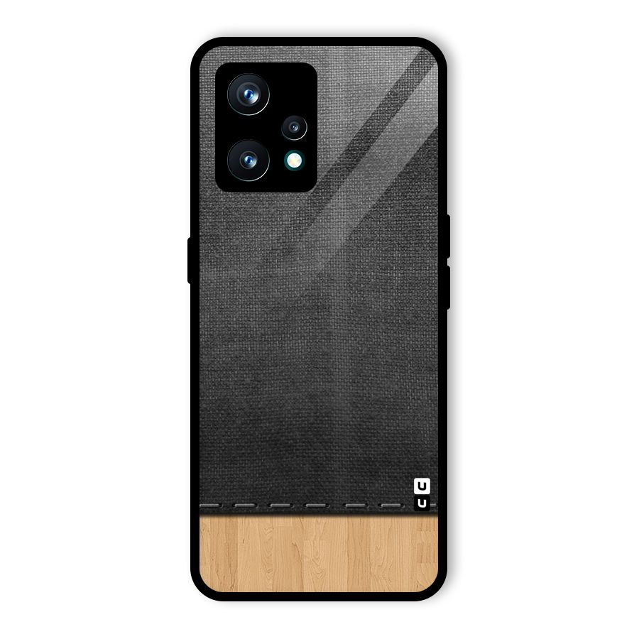 Bicolor Wood Texture Glass Back Case for Realme 9 Pro Plus 5G
