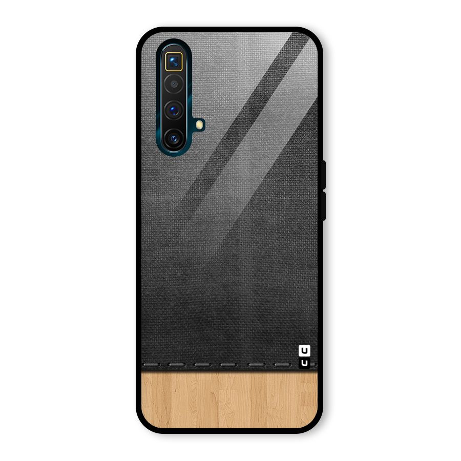 Bicolor Wood Texture Glass Back Case for Realme X3 SuperZoom