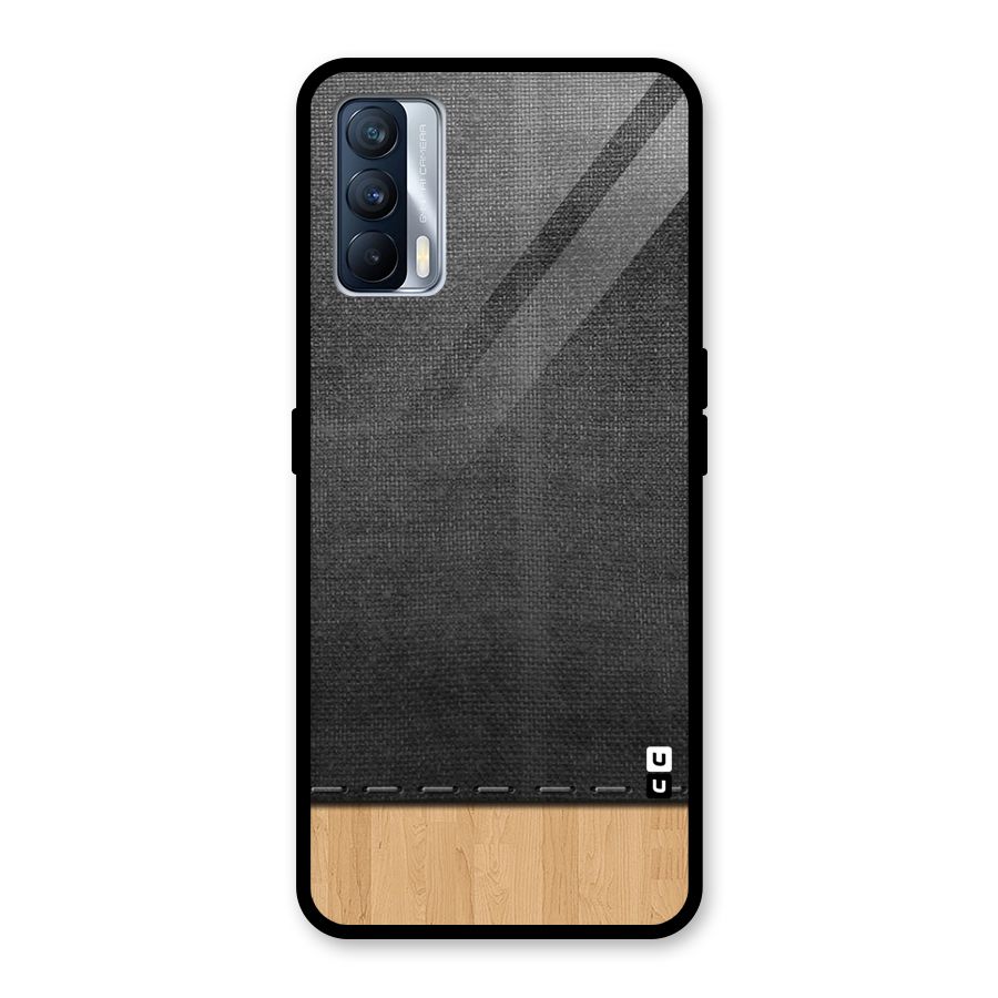 Bicolor Wood Texture Glass Back Case for Realme X7