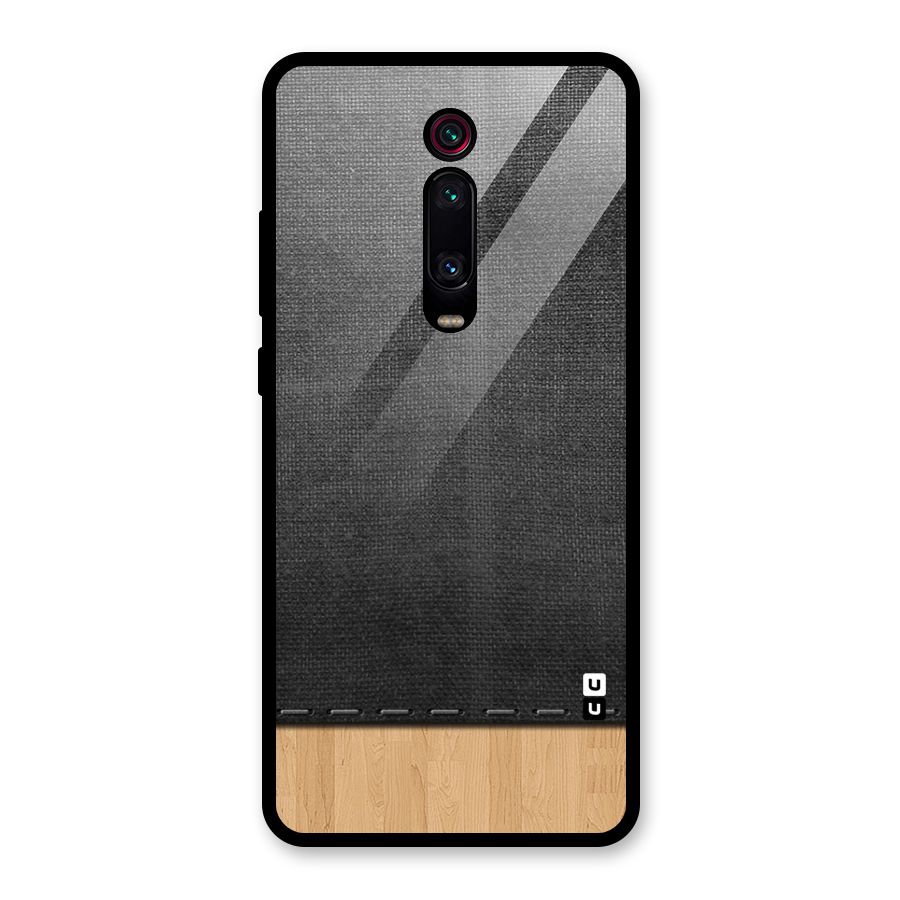 Bicolor Wood Texture Glass Back Case for Redmi K20