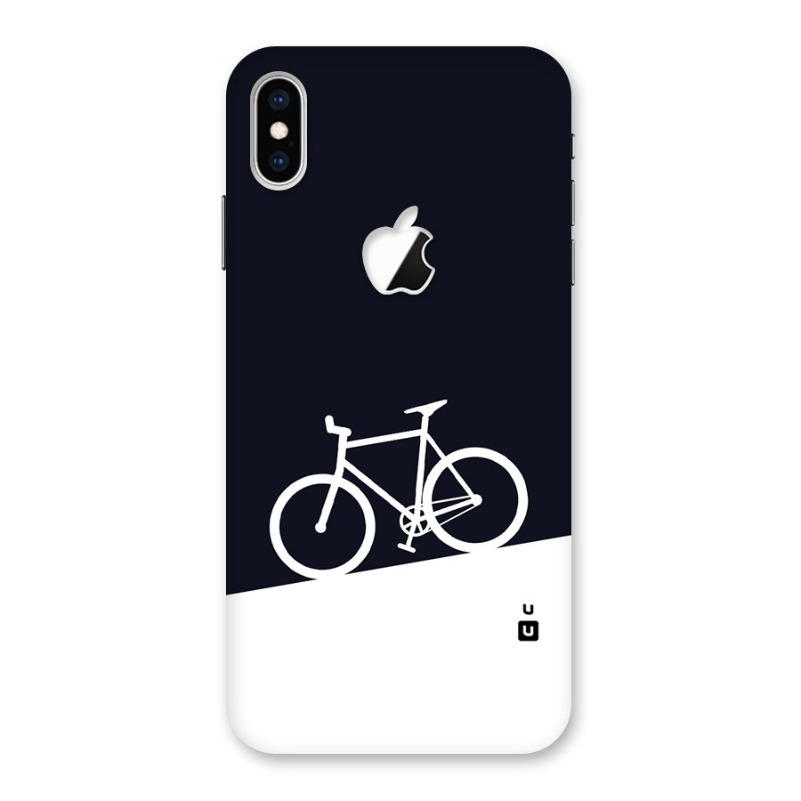 Bicycle Minimal Art Back Case for iPhone XS Max Apple Cut