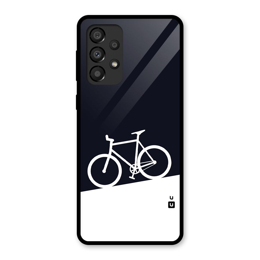 Bicycle Minimal Art Glass Back Case for Galaxy A33 5G