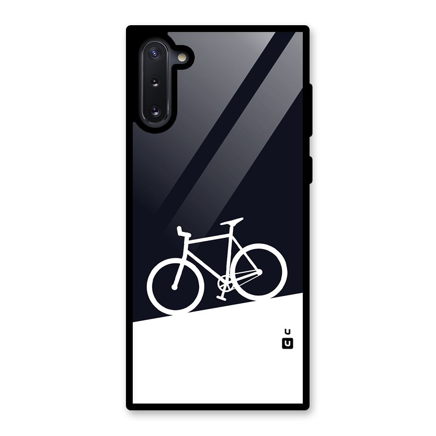 Bicycle Minimal Art Glass Back Case for Galaxy Note 10