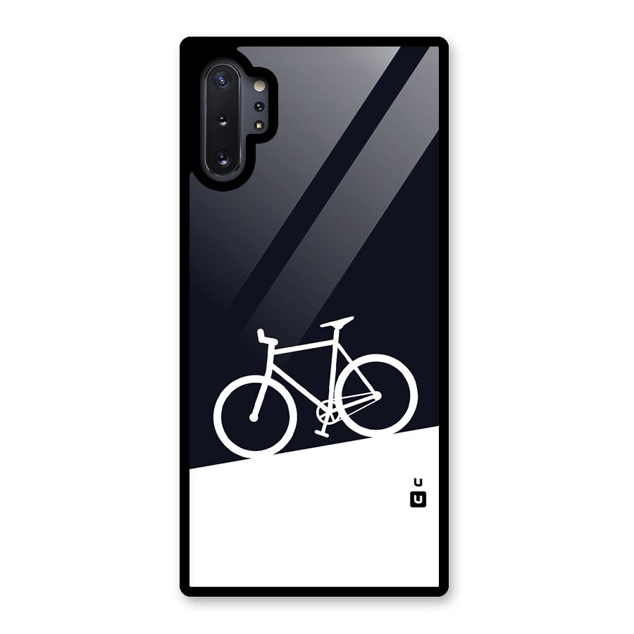 Bicycle Minimal Art Glass Back Case for Galaxy Note 10 Plus