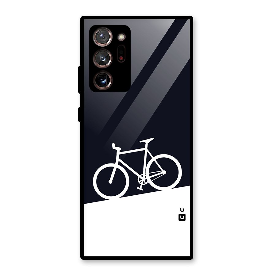 Bicycle Minimal Art Glass Back Case for Galaxy Note 20 Ultra