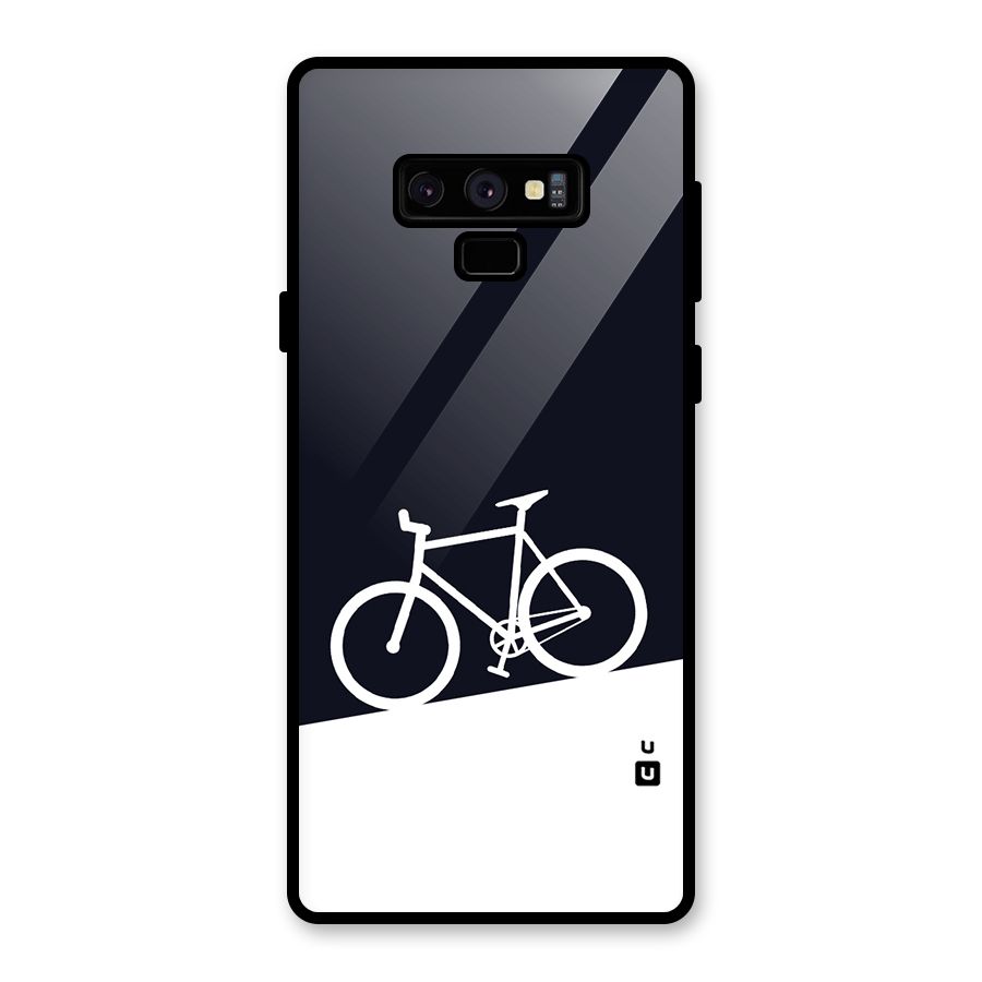 Bicycle Minimal Art Glass Back Case for Galaxy Note 9