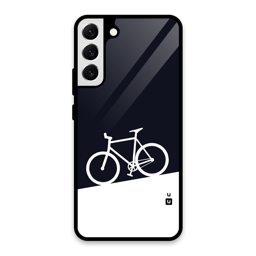 Bicycle Minimal Art Glass Back Case for Galaxy S22 Plus 5G