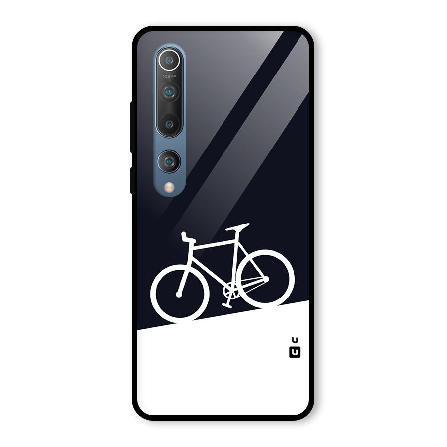 Bicycle Minimal Art Glass Back Case for Mi 10