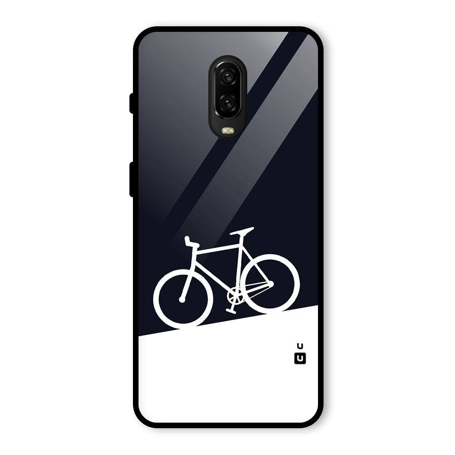 Bicycle Minimal Art Glass Back Case for OnePlus 6T