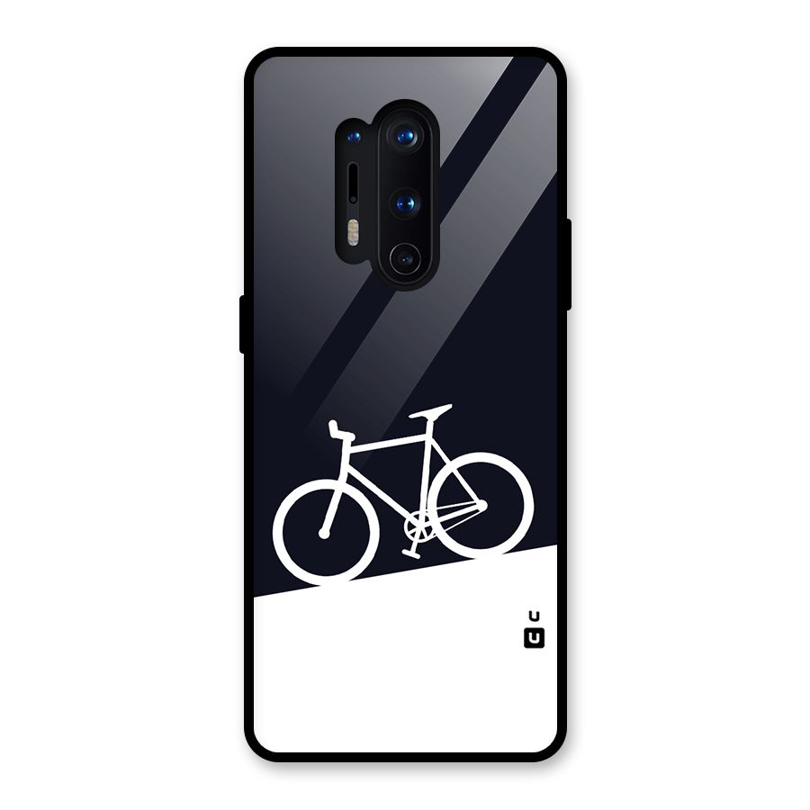 Bicycle Minimal Art Glass Back Case for OnePlus 8 Pro