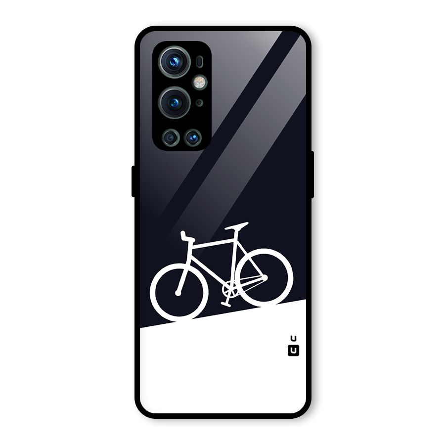 Bicycle Minimal Art Glass Back Case for OnePlus 9 Pro