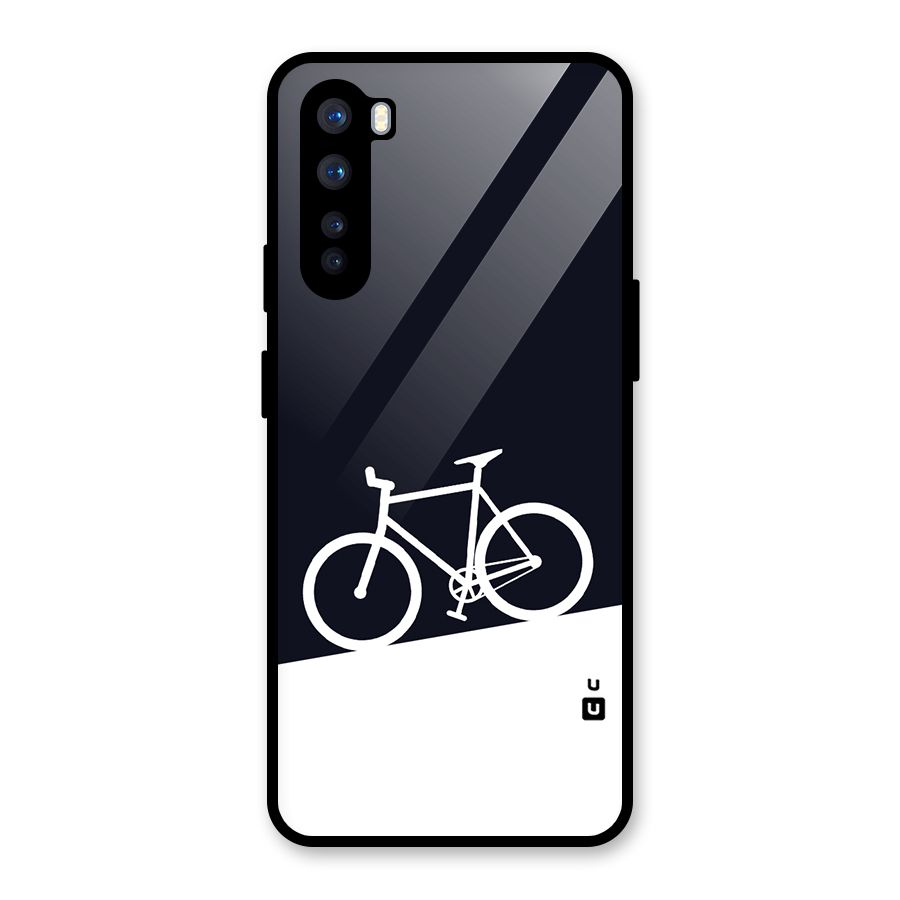 Bicycle Minimal Art Glass Back Case for OnePlus Nord