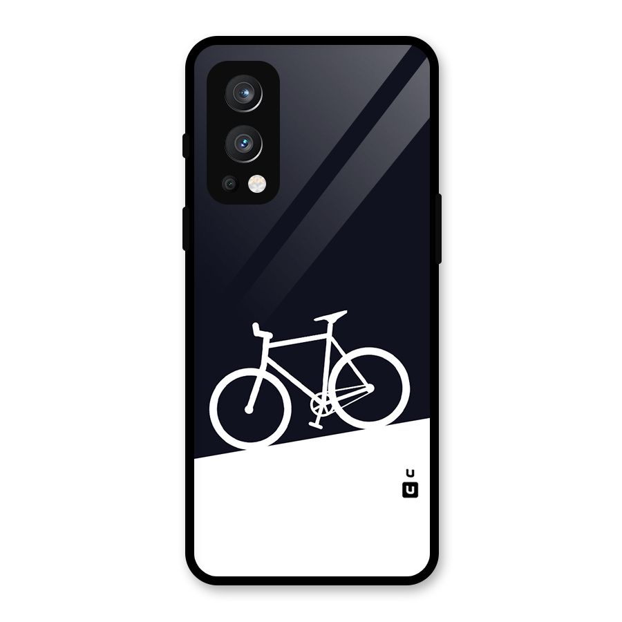 Bicycle Minimal Art Glass Back Case for OnePlus Nord 2 5G