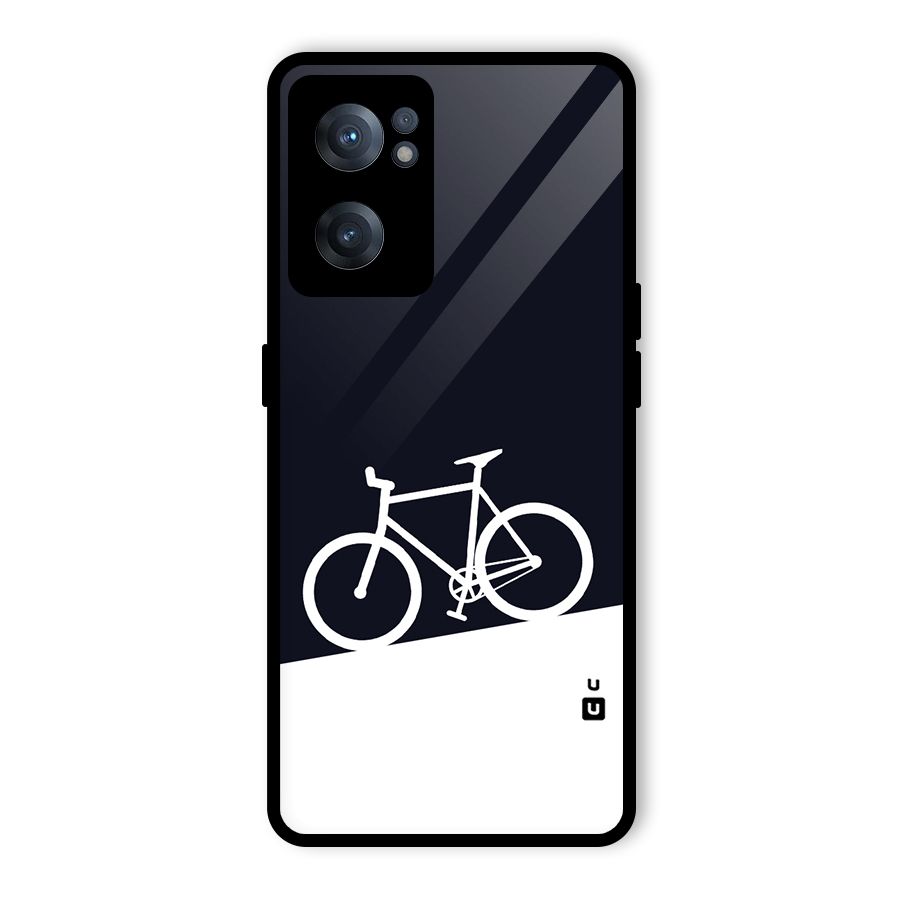 Bicycle Minimal Art Glass Back Case for OnePlus Nord CE 2 5G