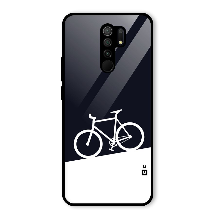 Bicycle Minimal Art Glass Back Case for Poco M2