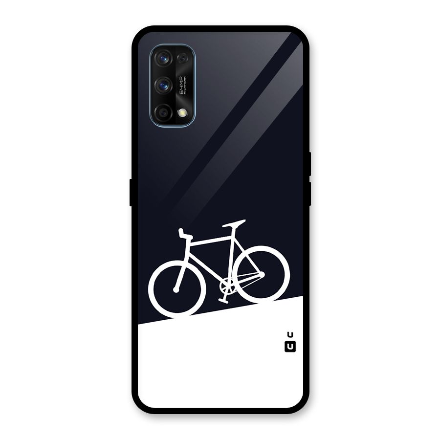 Bicycle Minimal Art Glass Back Case for Realme 7 Pro
