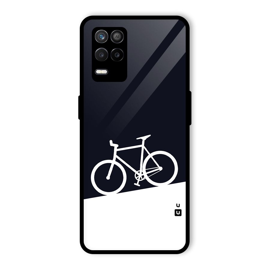Bicycle Minimal Art Glass Back Case for Realme 8 5G