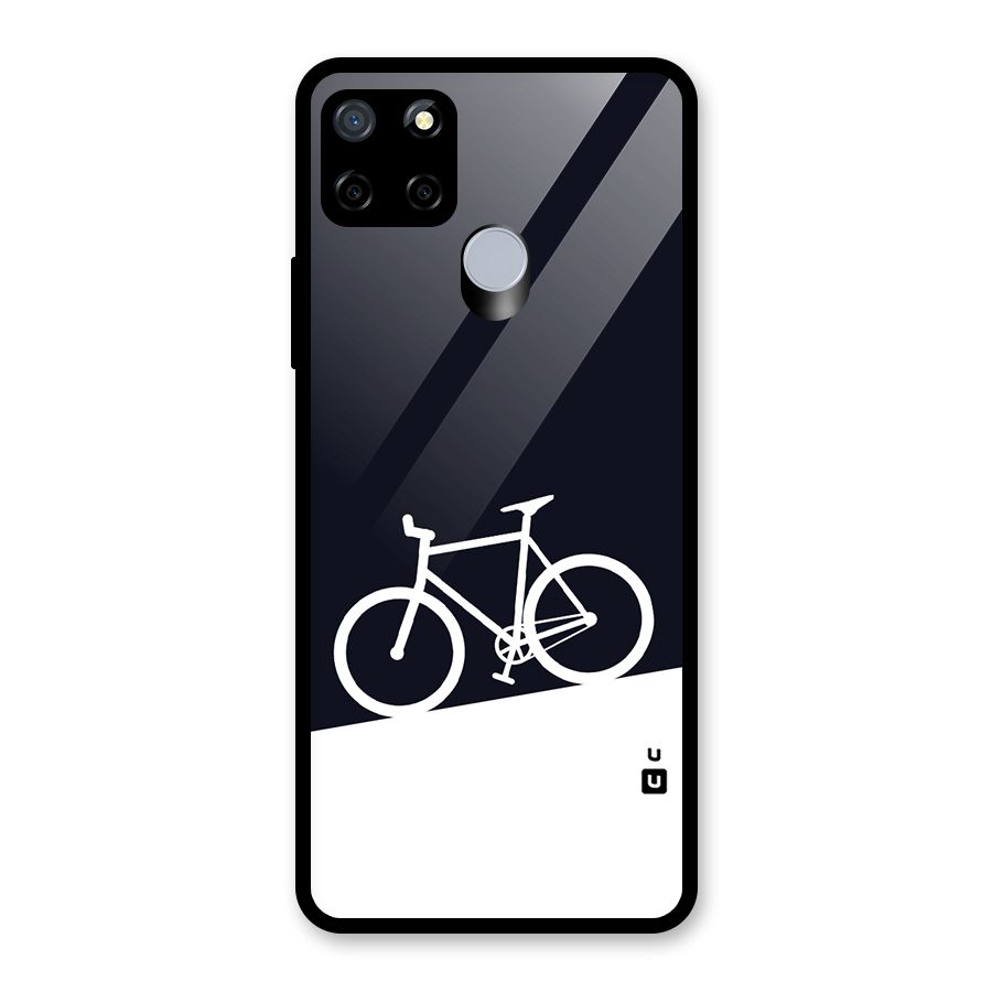 Bicycle Minimal Art Glass Back Case for Realme C12