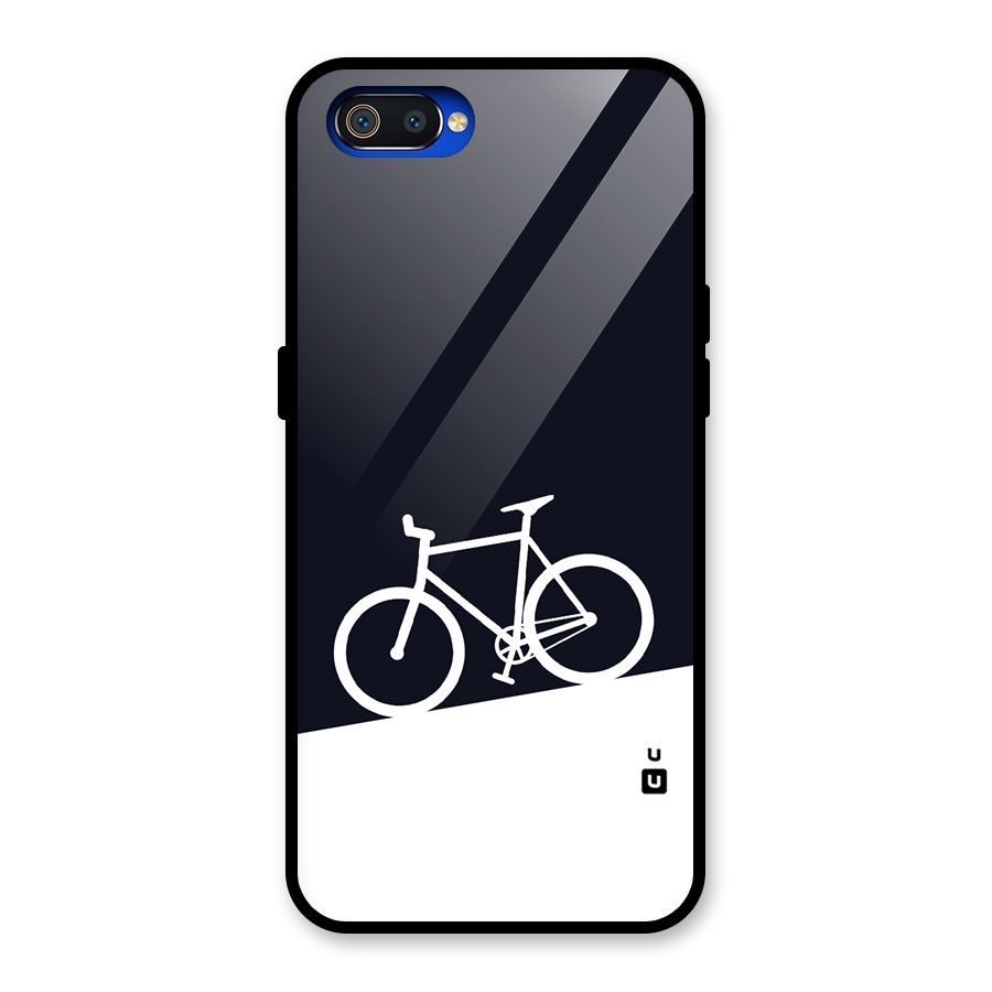 Bicycle Minimal Art Glass Back Case for Realme C2