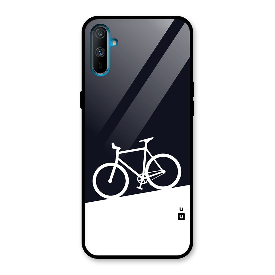 Bicycle Minimal Art Glass Back Case for Realme C3