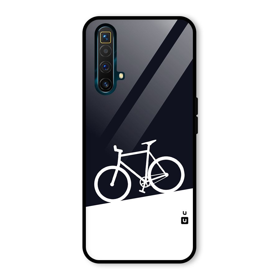 Bicycle Minimal Art Glass Back Case for Realme X3