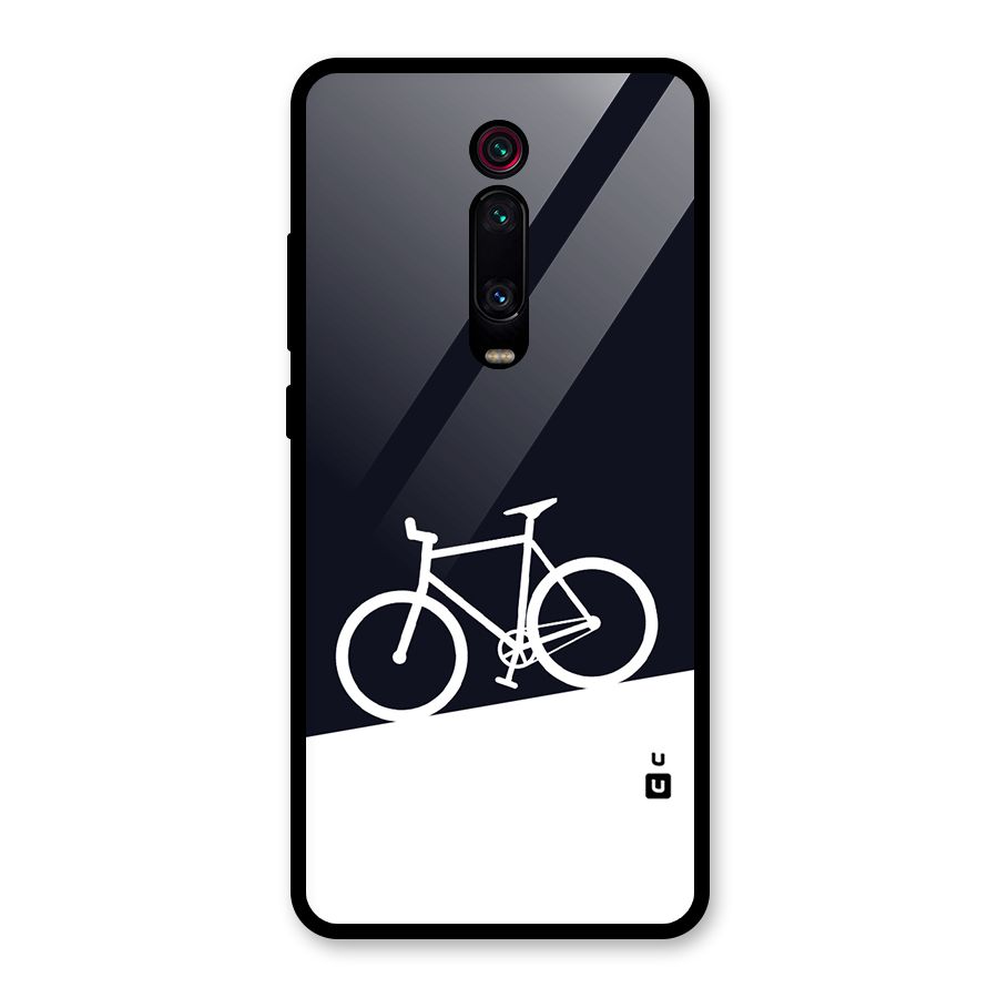 Bicycle Minimal Art Glass Back Case for Redmi K20 Pro