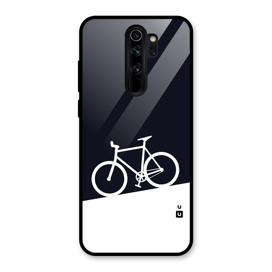 Bicycle Minimal Art Glass Back Case for Redmi Note 8 Pro