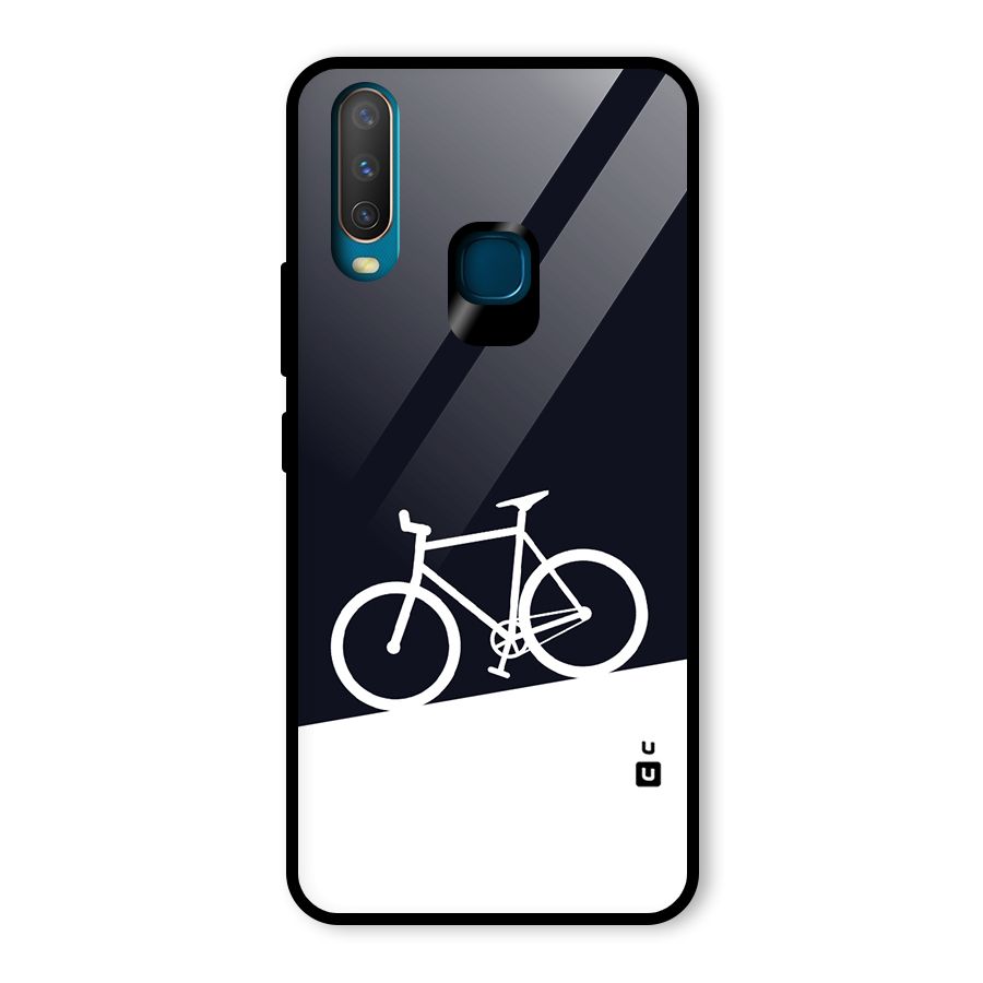 Bicycle Minimal Art Glass Back Case for Vivo Y12