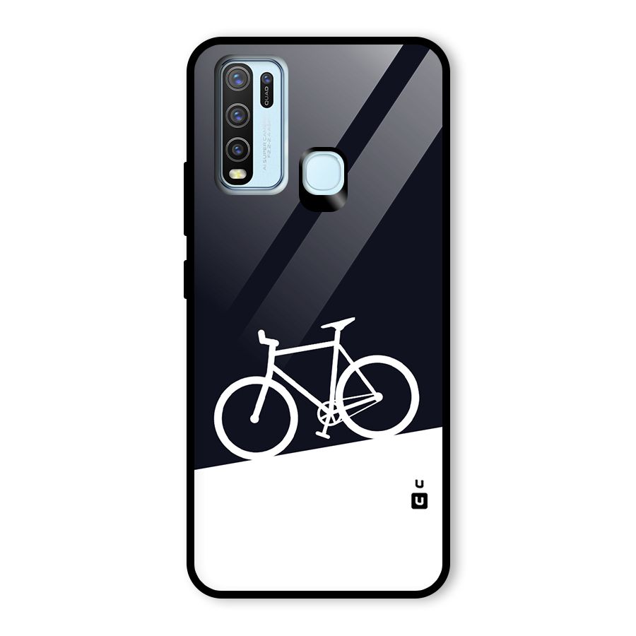 Bicycle Minimal Art Glass Back Case for Vivo Y50