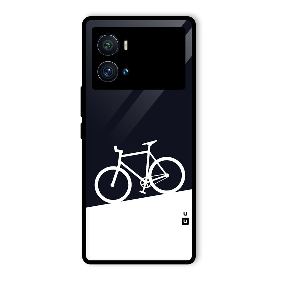 Bicycle Minimal Art Glass Back Case for Vivo iQOO 9 Pro